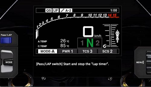 Check Out The 2015 Yamaha R1 and R1M online meter simulator 