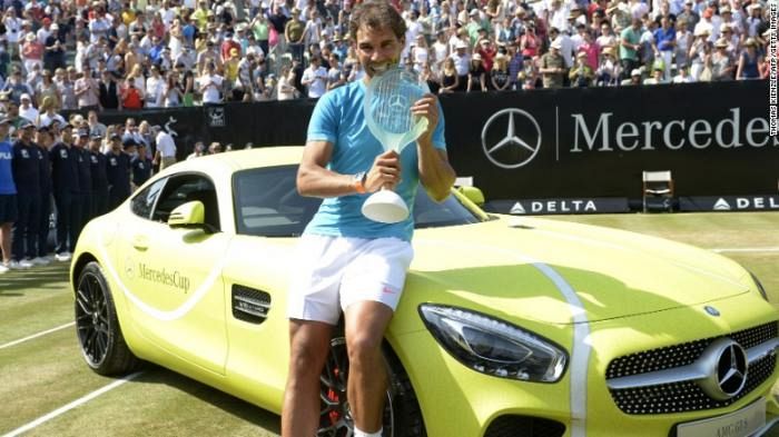 Rafael Nadal wins a brand new Mercedes AMG GT& is UNHAPPY!